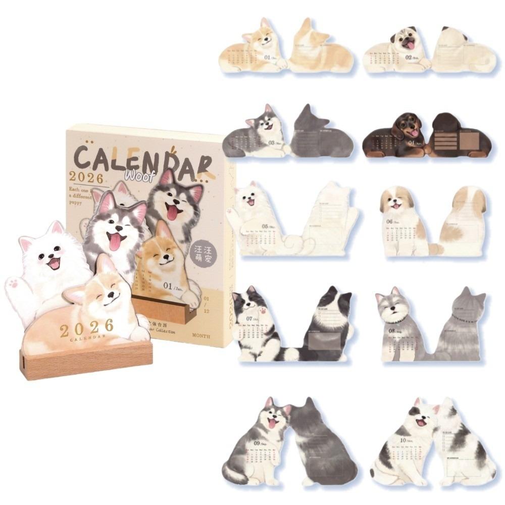 Schedule Kitty Calendar Time Planner Dog Cat Desktop Decoration Office School Supplies