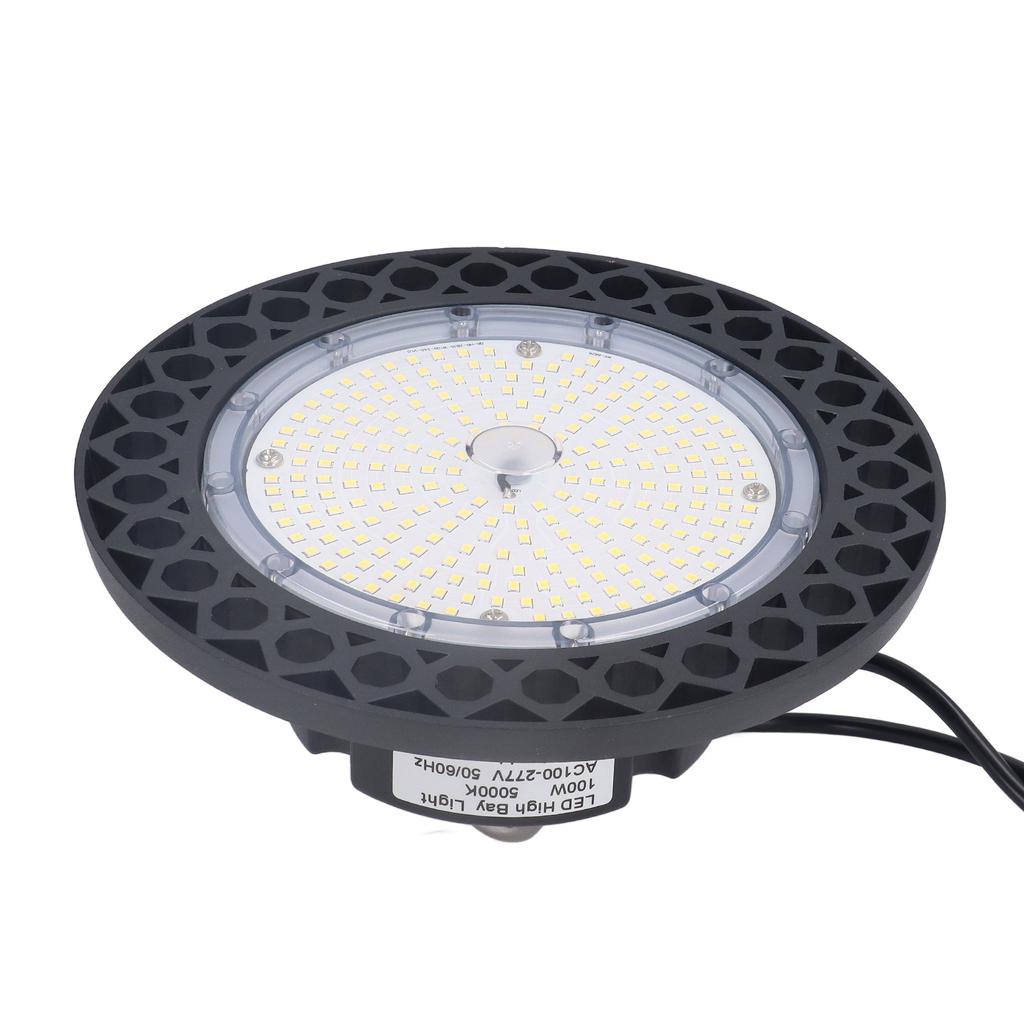 LED High Bay Light 240Pcs LED 100W 5000K IP65 Waterproof Anticreep Aluminium Shell LED Garage