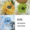 Gauze Sun Flower Tulle Curtains Romantic Window Drapes Modern Sheer Curtain  Living Room