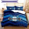 Fc 1903 Emblem Printed Pattern Duvet Cover Set – Includes 1 Duvet Cover and 2 Matching Pillowcases Bedroom Decor Christmas Gifts