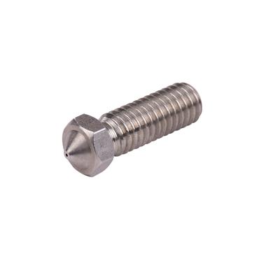 3pcs 3D Printer Extruder Stainless Steel Volcano Nozzle M6 Thread Printer Head 0.4mm Output for