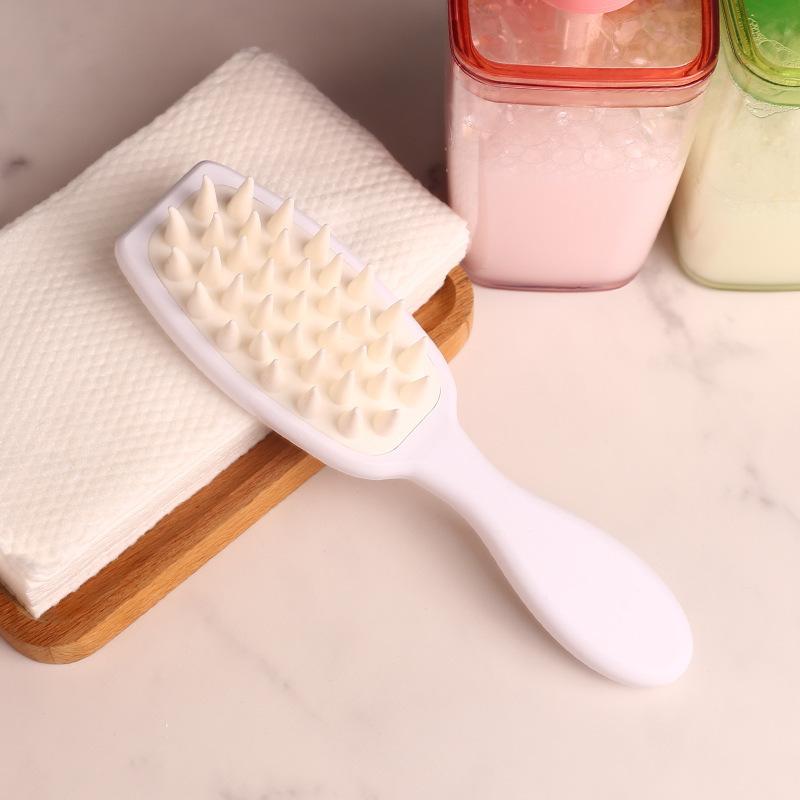 Long-Handle Silicone Scalp Massage Brush for Women, Gentle Hair Washing Comb for Deep Cleaning, Perfect Home Hair Care Tool