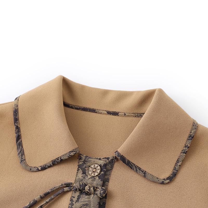 Petite Women's Spring & Autumn Short Trench Coat 2025 - Stylish Casual Outerwear for Middle-Aged and Elderly