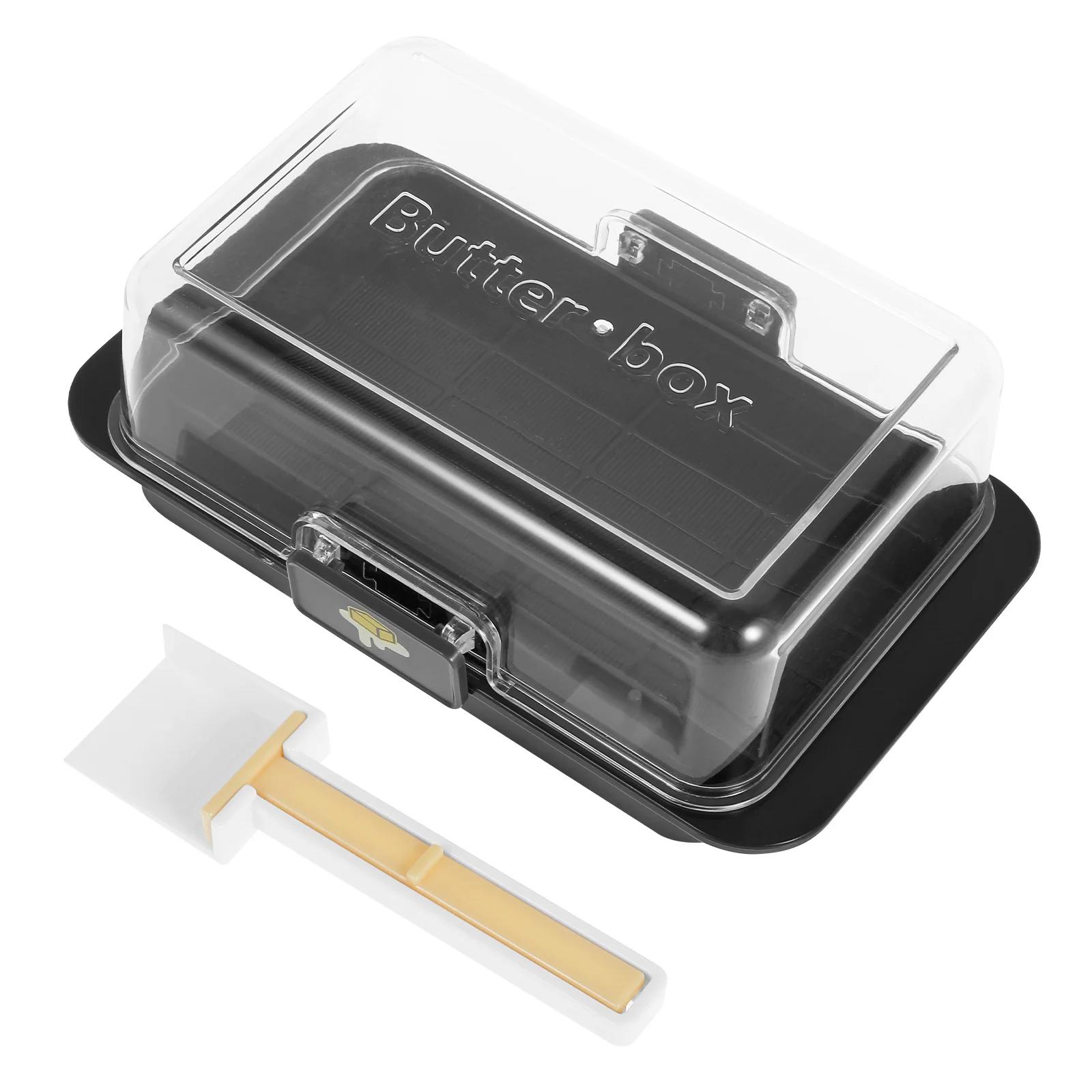 Butter Dish with Lid Airtight Butter Holder Reusable Butter Keeper Container Easy to Scoop and Scrape Butter Tray for Countertop