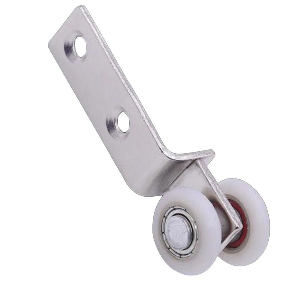 2Pcs Smooth Silent Bearing Pulley Block Metal Bearing Wheel  Curtain Accessories