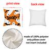 Halloween Funny Pillow Cover Short Plush Pumpkin Print Cushion Indoor Holiday Decoration Sofa Cushion