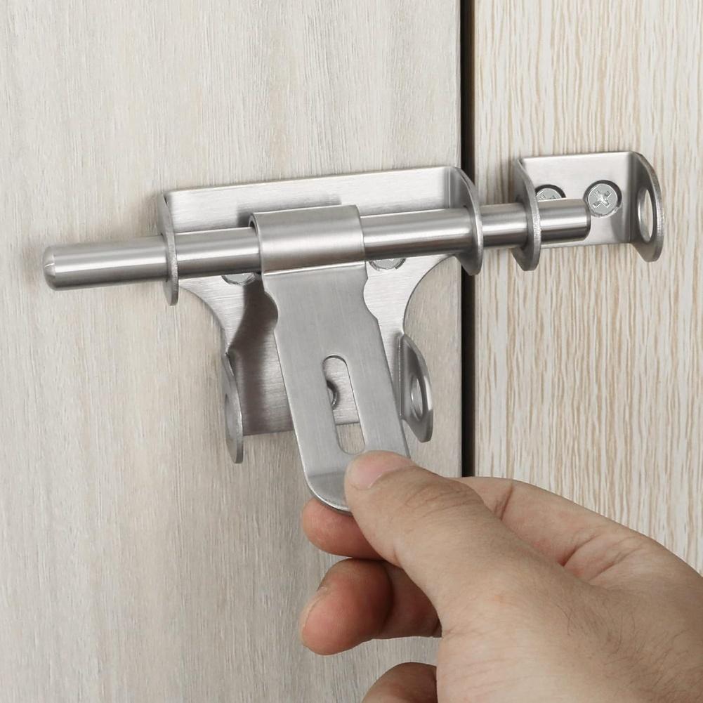 1pc Door Bolt Heavy-duty Sliding Door Bolt Lock For Wooden Doors Cabinets Outdoor Garden Sheds Hardware Accessories