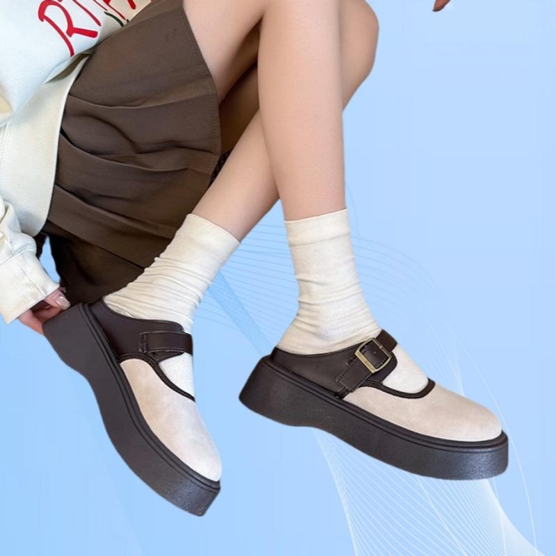 

Модные Элегантные Легкие Удобные Повседневные Женские Туфли Новые Летние С Круглым Носком На Толстой Подошве Нескользящие Шлепанцы для Женщин 35 бежевый