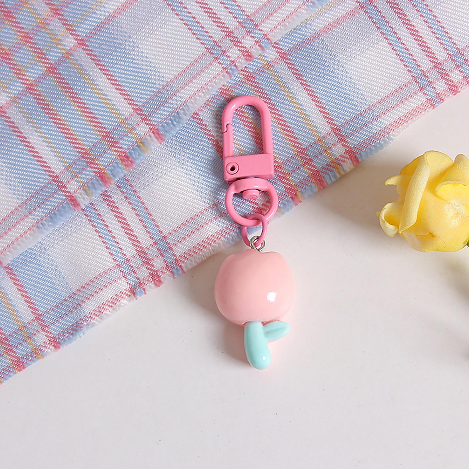 

Корейский стиль конфетный цвет тюльпан цветок кулон брелок сумка украшения наушники чехол украшения автомобиль ключи аксессуары