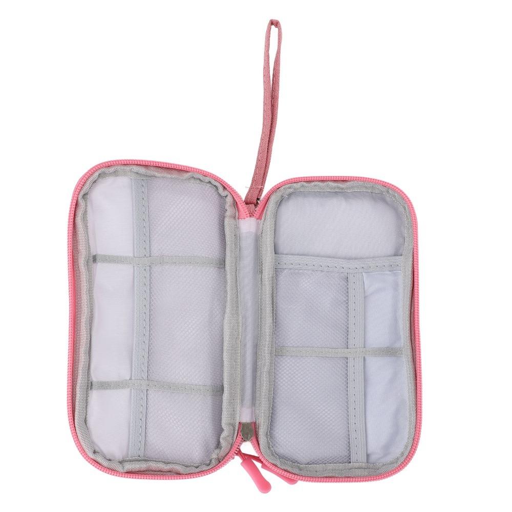 Multi Layer Nail Drill Organizer Bag Mesh Pockets Electronic Accessory Bag Travel Gadget Bag