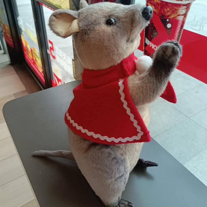 Cute Bells Blessing Animals Raccoon Otter Doll Plush Toy Cloak Kangaroo Doll Children's Ragdoll