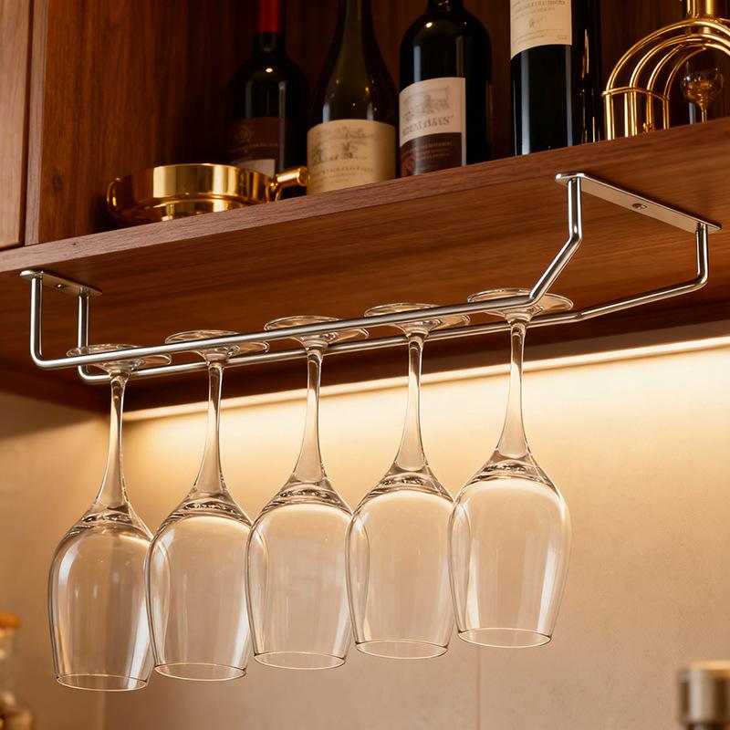 1SET Double Inverted Wine Glass Holder, Goblet Holder, Hanging Wine Glass Holder, Inverted Hanging Holder, Creative Storage