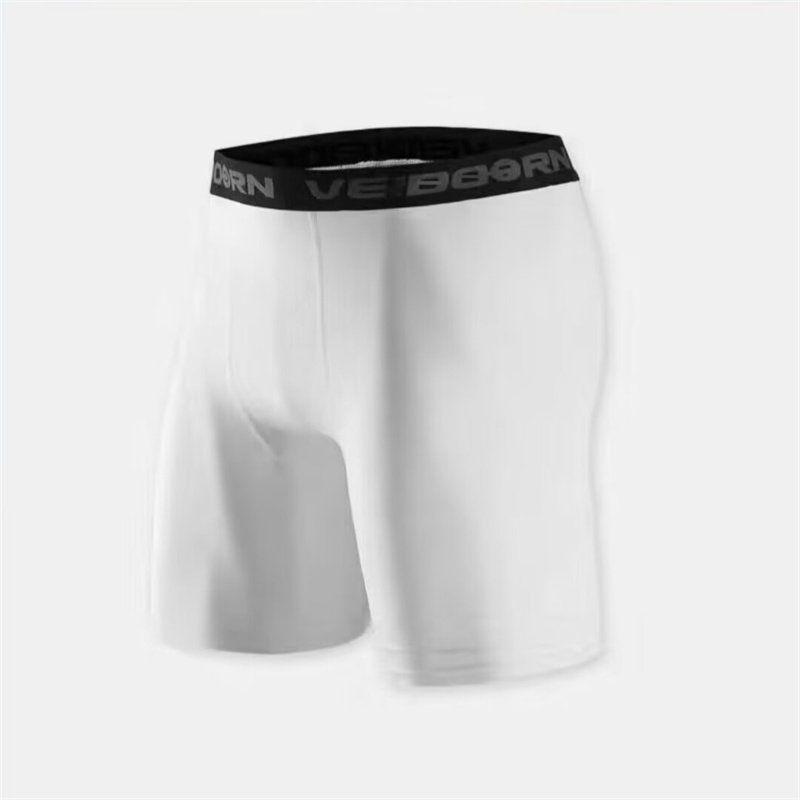 

Shorts, Sports Basketball Shorts, Thin Mesh Shorts, Sports Student Wear, Above-The-Knee, European and American Style Three-Point Basketball Shorts White Lining L
