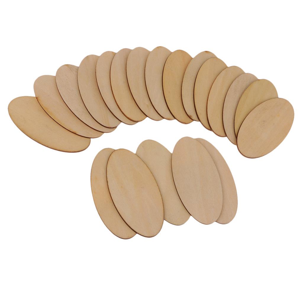 DIY Wooden Oval Slices for Creative Painting and Educational Crafts