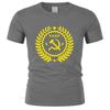 Tshirt Unisex Summer Top Tees Soviet Union USSR Communist Tshirts Unisex Russia Cotton CCCP Emblem Badge Unisex Tshirt