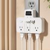 Multiple Outlet Extenders Two USB C Ports Advanced Charging System Power Guards Easy to Carry for International Journey