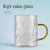 Högkvalitativ Värmetålig Kaffemugg i Glas med Handtag för Damer - Explosionssäker och Idealisk för Te eller Kaffe.