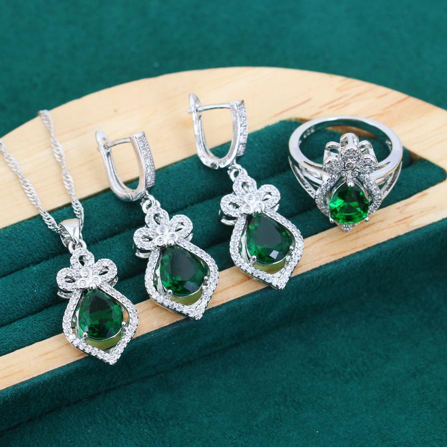 Europäischer und N Modeschmuck Ohrringe Ring Halskette Muttertagsgeschenk