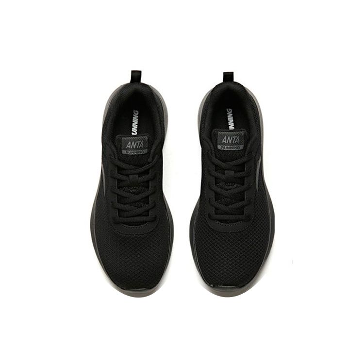 Anta Versatile Shock Absorbing Non-Slip Wear-Resistant Breathable Low-Top Running Shoes Women sneaker Black 92915526-6