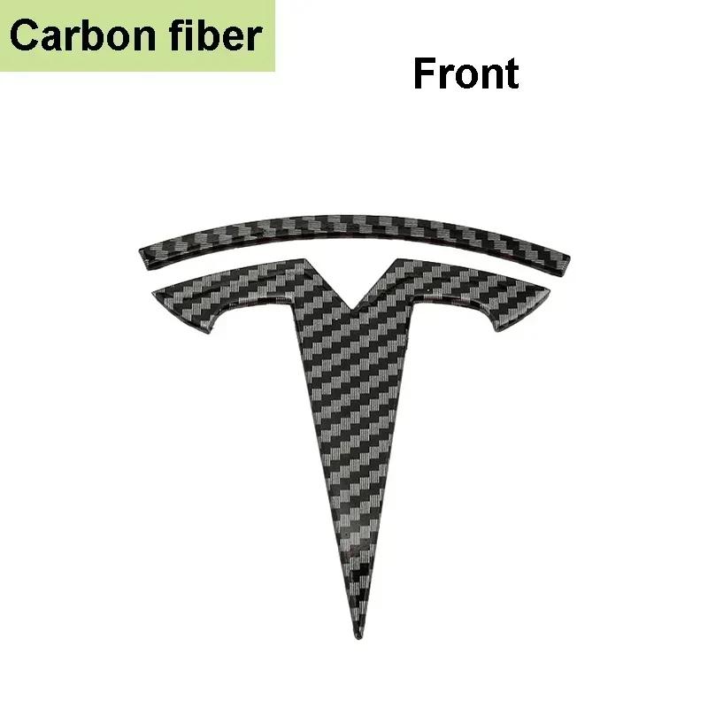 ABS for Tesla Model 3 Mode Y Car Front Hood Logo Cover Emblem Sticker Styling Auto Body Rear Trunk Badge Accessories