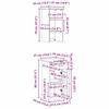 VIGO Bathroom Furniture Set with Shelf 2 pcs White and Antique White