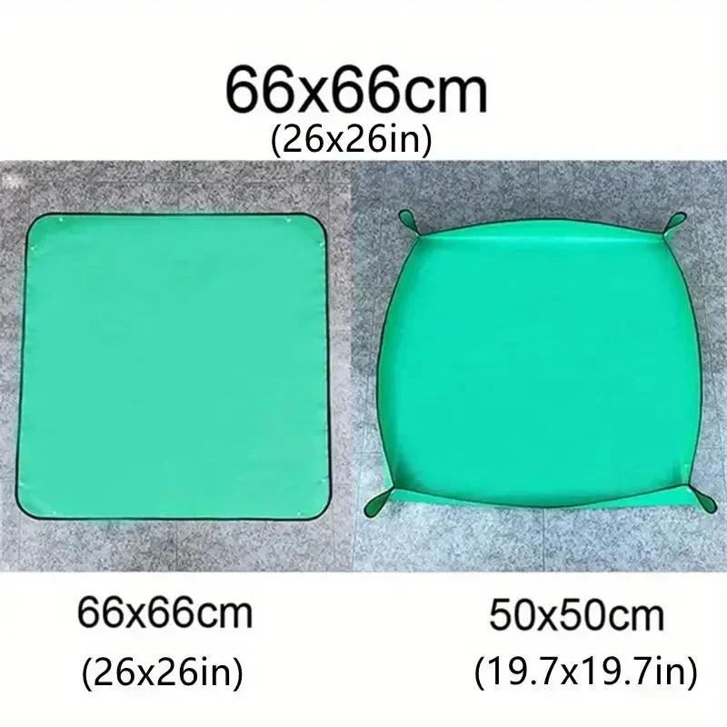1pcs Plant Regeneration Mat Waterproof Transplant Mat Portable Square Foldable and Easy To Clean Succulent Transplant Mat