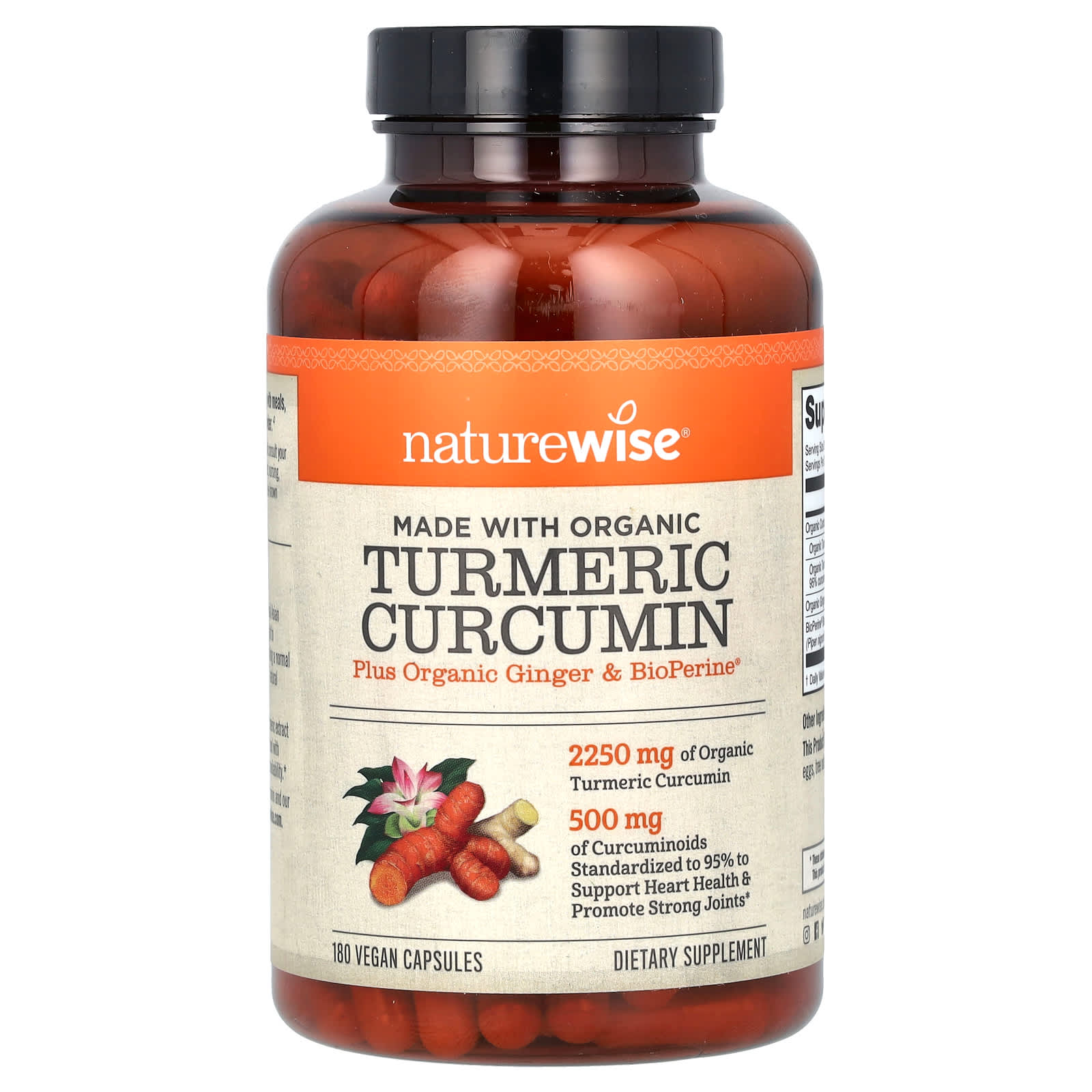 

Organic Turmeric Curcumin, Veggie Capsules 180