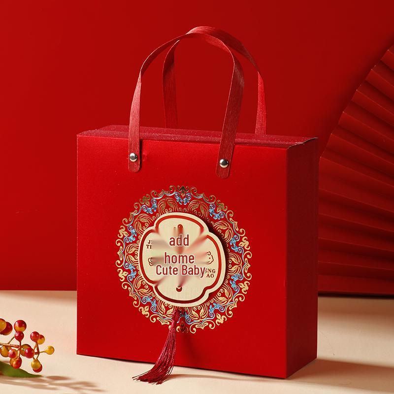 Red Baby Birthday Favor Boxes for First Birthday & Banquets – Wedding and Candy Gift Packaging
