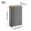 Toilet Paper Holder 52L Paper Roll Storage Basket With Lid And Handle Foldable Toilet Roll Organizer For Bathroom Shower Home