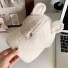 1pc Women'S Cute Rabbit Ears Plush Baseball Cap,Warm Casual Bonnets Women Suitable for Winter Outdoor Daily Wear Party
