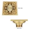 Square Bathroom Floor Drain With Strainer Antique Brass Drain Decorative Floor Drain  Bathroom