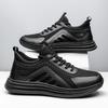 Men's shoes comfortable straps casual shoes trendy round head light breathable men's sports shoes