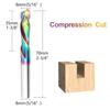 Double-flute Cutter Carbide Router Bit For Woodworking 60mm Multi-functional Engraving Tool Sharpness Retention