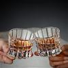 2pcs Sets Whiskey Glass Elegant Thick Bottomed Wine Glass Creative Cocktail Glass Water Cup Party Cold Drink Cup Bar Accessories