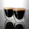 Doppelwandiges Glas Tasse Transparent Klar Hitzebeständig Tee Trinkbecher Mini Whiskyglas Espresso Kaffeetasse Bar Trinkgeschirr Geschenk
