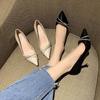 Koreaanse versie veelzijdige lichte mond enkele schoenen Internetberoemdheid lente en herfst dunne hak strass puntige dunne hak benen lang hoge hakken