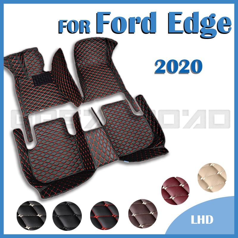 

Автомобильные коврики для Ford Edge Five Seats Custom Auto Foot Pads Carpet Cover Interior Accessories темно-коричневого