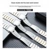23*14mm/17*11mm Cinturino per Orologio Solido in Acciaio Inossidabile Fine con Fibbia Pieghevole Braccialetto da Polso per Accessori Orologio Omega Constellation