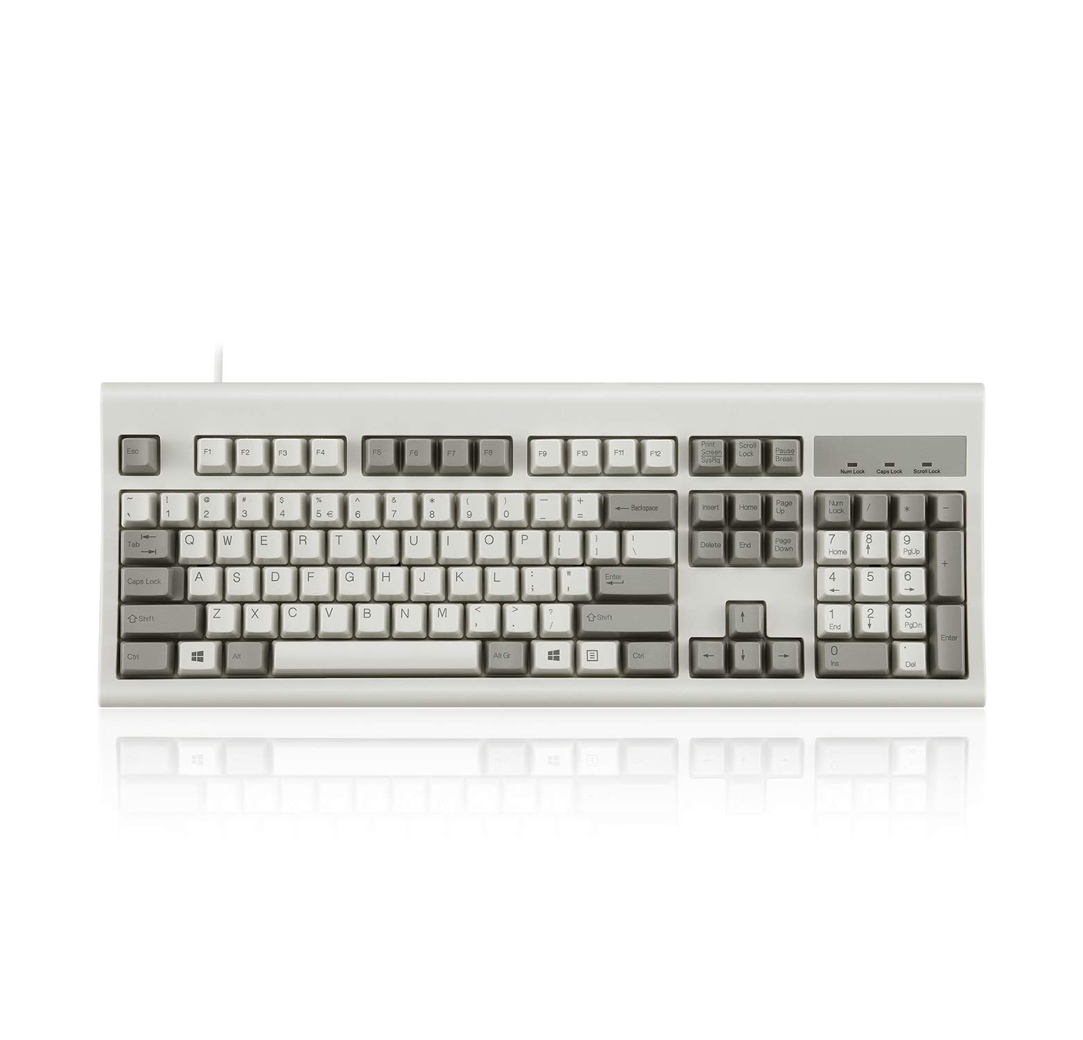

Perixx PERIBOARD-106MUS Wired Performance Full-Size USB Membrane Keyboard, 10 Million Keystrokes, Beige, English Layout [Official Warranty] (English