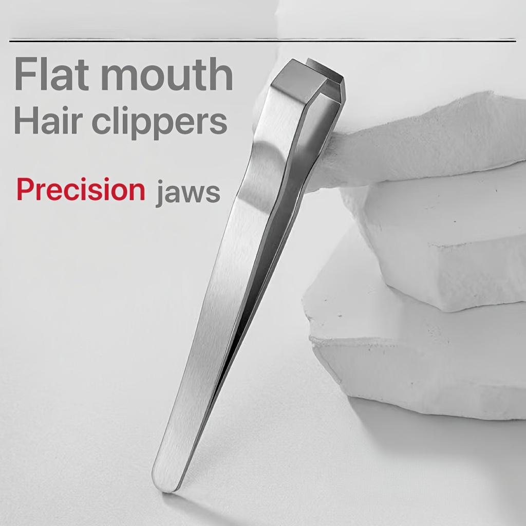 Xiaomi Ultra Wide Stainless Steel Flat Mouth Eyebrow Tweezers for Eyebrow and Beard Removal, Precision Beard and Eyebrow Clips