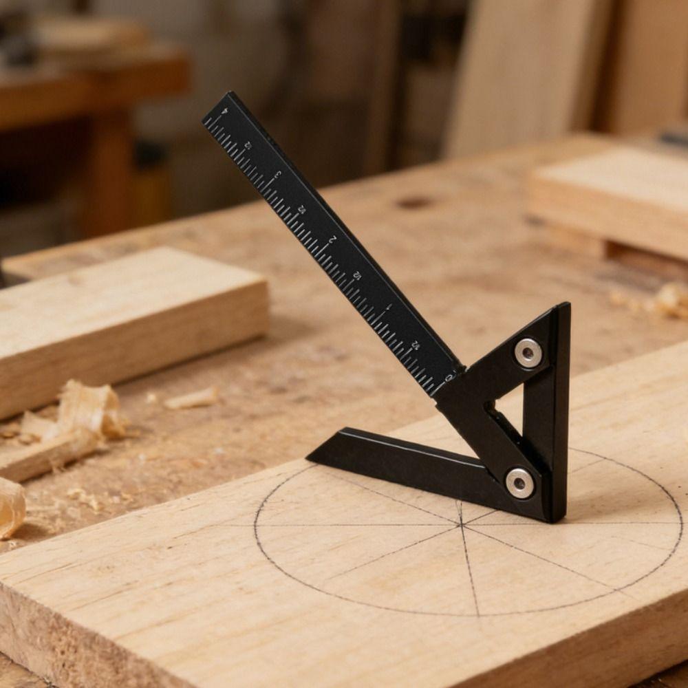 45/90 Degree Angle Marker Precision Line Caliber Gauge Center Scribe  Measuring Instrument