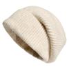 Women's Cozy Korean-Style Knit Beanie with Ear Protection – Oversized, Slouchy & Age-Reducing Design