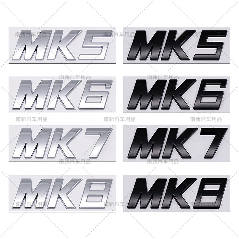 For VW VOLKSWAGEN 2026 New 3D MK5 MK6 Mk7 MK7.5 MK8 Badge Logo Car Rear Trunk Emblem Car Styling For VW Volkswagen Golf MK 5 Mk 