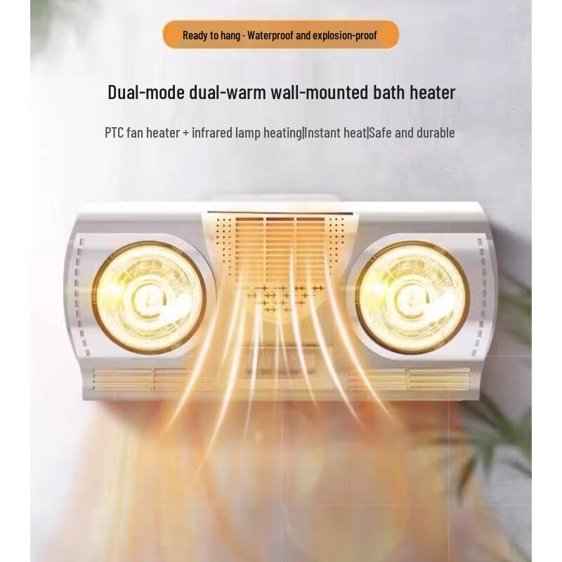 Rongyang Wall-mounted Fan Heater with Light