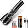 LED USB Handheld Bright White Red LED COB New 10 Dimmable Aluminum IPX7 Ideal for Night Nighttime Power Disaster and Evacuations Powerful,