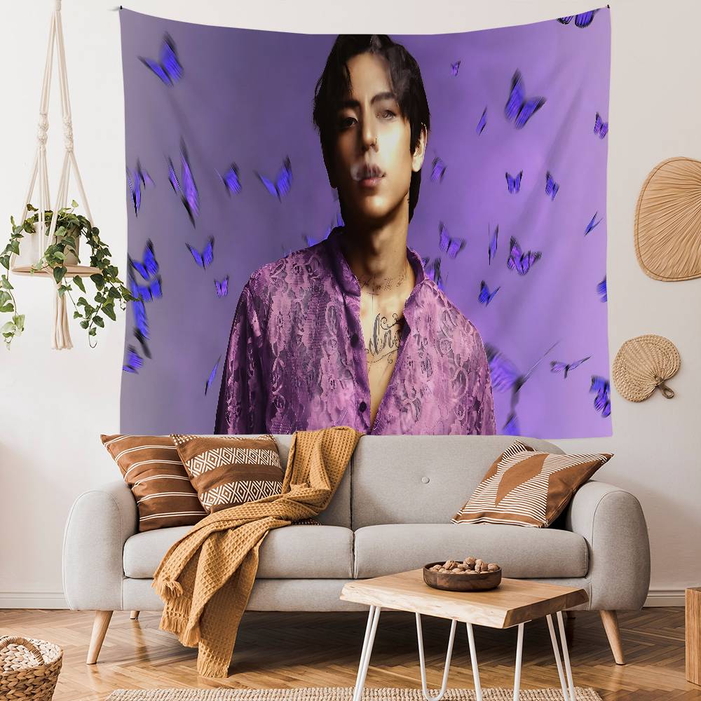 Singer DDPR Ian Anime Tapestry Hanging Tarot Hippie Wall Rugs Dorm Wall Hanging Sheets