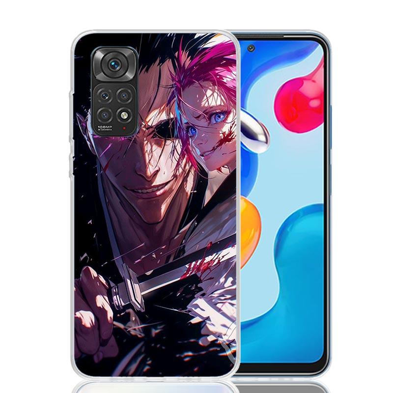 Zaraki Kenpachi Bleach Phone Case For Xiaomi Redmi Note 15 14 13 12S 12 Pro Plus 11S 11E 11 11T 10S 10 Art Soft Pattern Cover Re