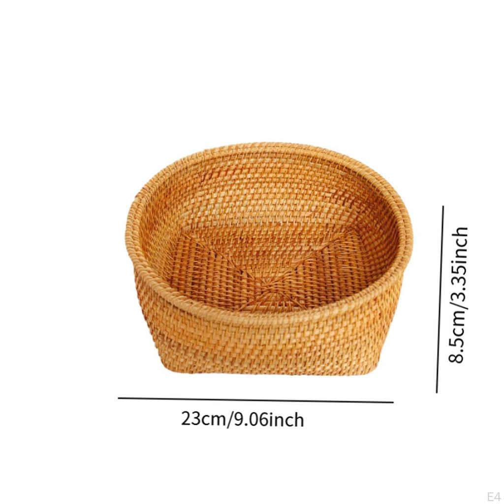 Banker of Wicker Basket Organizer The Basketry Decoration Mimbre Bowl Rattan Fruit