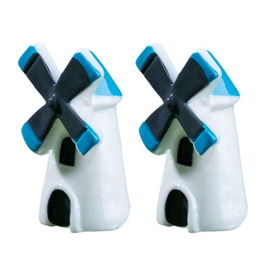 

2 Pcs Mini Windmill Lighthouse Figurine Tiny Lighthouse Resin Model for Micro Landscape DIY Dollhouse Accessories Bonsai Planter Pots Crafts A