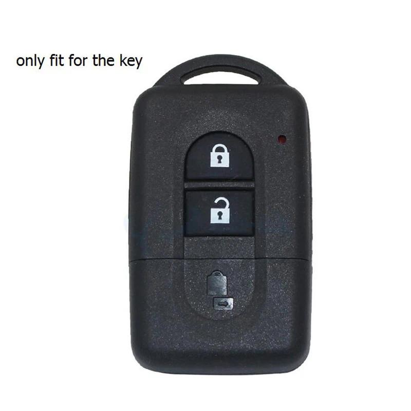 ZAD Silicone Car Key Case Cover Protector Fob Bag Pocket Skin Set for Nissan Juke Duke Micra Xtrail Qashqai 3 Buttons Key Shell